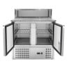 Mueble de pizza refrigerado de 2 puertas - 5 recipientes GN 1/6 Dynasteel | Fourniresto