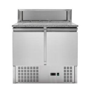 Mueble para Pizza Refrigerado - 2 Puertas - 5 Cubetas GN 1/6 - Dynasteel