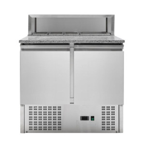 Refrigerated Pizza Cabinet 2 Doors - 5 GN 1/6 Pans Dynasteel | Fourniresto