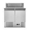 Mueble de pizza refrigerado de 2 puertas - 5 recipientes GN 1/6 Dynasteel | Fourniresto