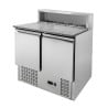 Mueble para Pizza Refrigerado - 2 Puertas - 5 Cubetas GN 1/6 - Dynasteel