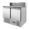 Mueble para Pizza Refrigerado - 2 Puertas - 5 Cubetas GN 1/6 - Dynasteel