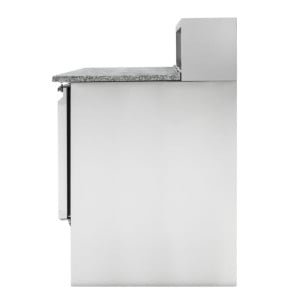 Mueble de pizza refrigerado de 2 puertas - 5 recipientes GN 1/6 Dynasteel | Fourniresto