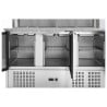 Mueble para Pizza Refrigerado - 3 Puertas - 8 Cubetas GN 1/6 - Dynasteel