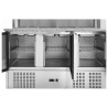 Mueble para Pizza Refrigerado - 3 Puertas - 8 Bandejas GN 1/6 | Dynasteel