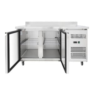 Mesa Refrigerada 2 Puertas GN1/1 - Profundidad 700 con Backsplash - Dynasteel