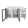 Refrigerated Table 2 Doors GN1/1 - Depth 700 with Backsplash - Dynasteel