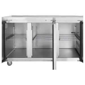 Mesa Refrigerada 3 Puertas GN1/1 - Profundidad 700 con Backsplash - Dynasteel