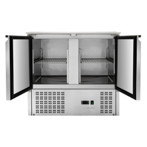 Saladette Compacta 2 Puertas - Con Tapa Deslizante - Dynasteel