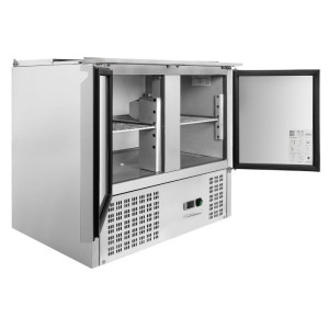 Saladette Compacta 2 Puertas - Con Tapa Deslizante - Dynasteel