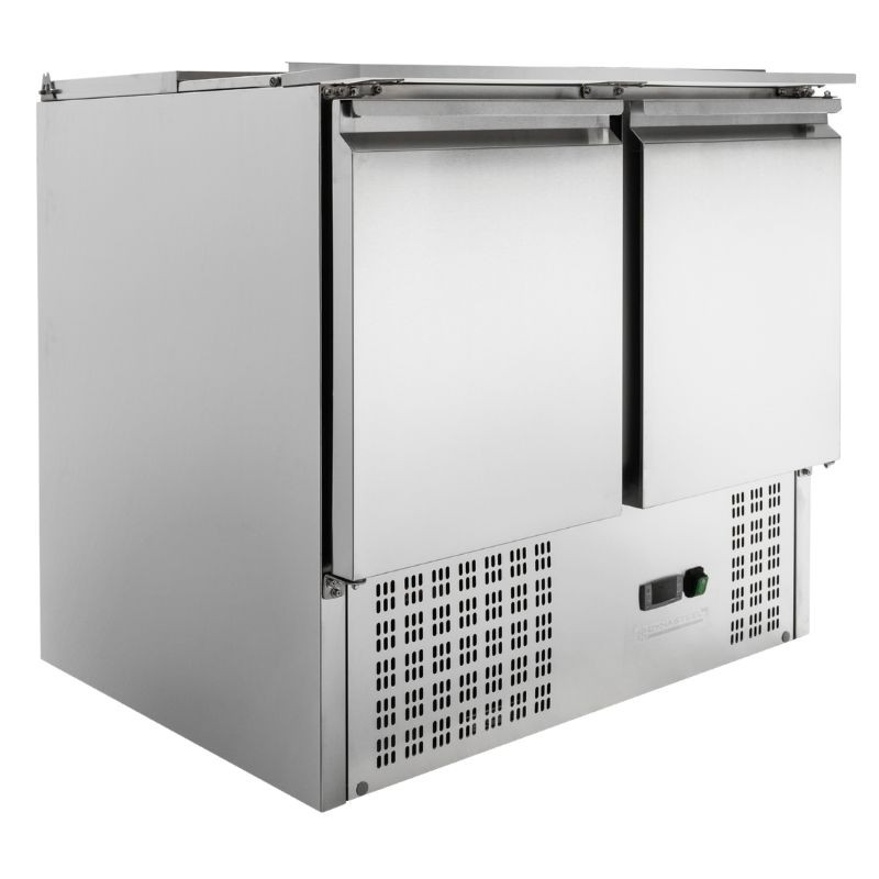 Saladette Compacta 2 Puertas - Con Tapa Deslizante - Dynasteel