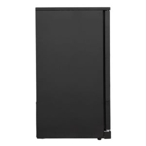 Refrigerated Back Bar 328 L 3 Glass Doors Black