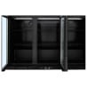 Barra Trasera Refrigerada Skinplate - 3 Puertas de Vidrio Batientes - 328 L - Dynasteel