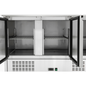 Saladette Compacta 3 Puertas - Con Tapa Deslizante - Dynasteel