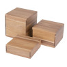 Réhausses en Acacia 50/100/150mm - Lote de 3 Olympia - Madera de acacia & Altura de presentación