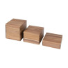 Réhausses en Acacia 50/100/150mm - Lote de 3 Olympia - Madera de acacia & Altura de presentación