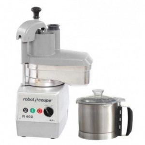 R 402 Combinado Cortador & Cortador de Verduras 230 V con Disco para Papas Fritas 8 x 8 - Reacondicionado