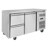 Positive Refrigerated Table - 1 Door and 2 Drawers - Dynasteel