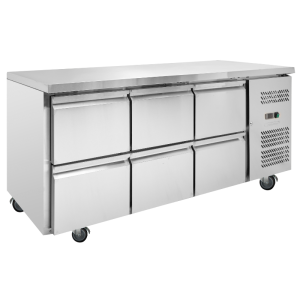 Mesa Refrigerada Positiva - 6 Cajones - Dynasteel