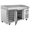 Mueble para Pizza 600x400 - 1 Puerta y 7 Cajones - Dynasteel