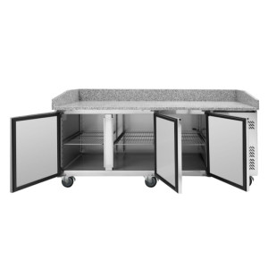 Mueble para pizza 600x400 - 3 puertas Dynasteel | Acero inoxidable de calidad