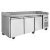 Mueble para pizza 600x400 - 3 puertas Dynasteel | Acero inoxidable de calidad