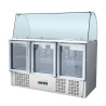 Refrigerated Saladette 4 GN 1/1 - 3 Glass Doors Dynasteel: Optimal Storage & Robust Design