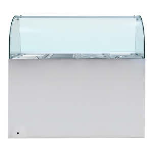 Vitrina refrigerada para ensaladas 4 GN 1/1 - 3 puertas de cristal Dynasteel: almacenamiento óptimo y diseño robusto