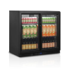 Refrigerated Back Bar 2 Sliding Glass Doors - TEFCOLD: Optimal preservation for kitchen professionals