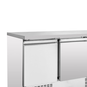 Positive Refrigerated Table - 2 doors and 2 GN 1/2 Drawers - Dynasteel