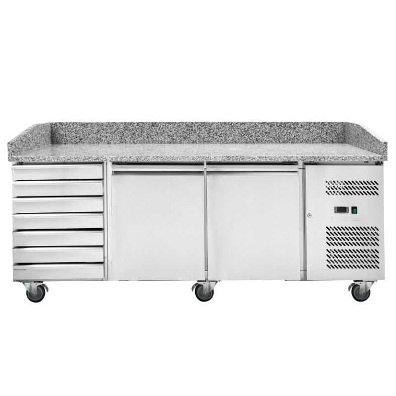 Mueble para Pizza - 2 Puertas y 7 Cajones - Dynasteel Mueble para Pizza - 2 Puertas y 7 Cajones - Dynasteel