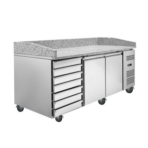 Mueble para Pizza - 2 Puertas y 7 Cajones - Dynasteel