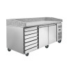 Mueble para Pizza - 2 Puertas y 7 Cajones - Dynasteel