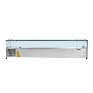 Saladette Refrigerada para Colocar con Vidrio - 9 x GN 1/3 - Dynasteel