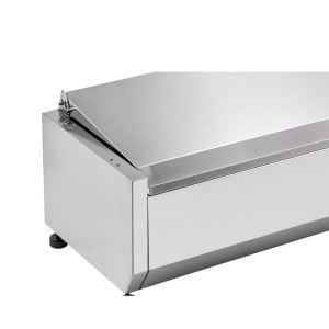 Saladette Refrigerada para Colocar Tapa Inox - 5 x GN 1/4 - Dynasteel