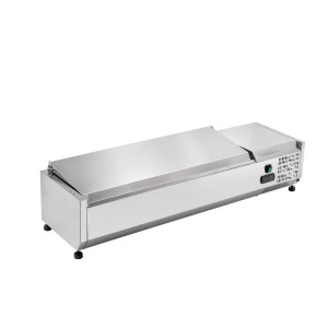 Saladette Refrigerada para Colocar Tapa Inox - 5 x GN 1/4 - Dynasteel