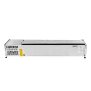 Refrigerated Stainless Steel Countertop Saladette GN 1/4 Dynasteel - High quality and efficient performance.