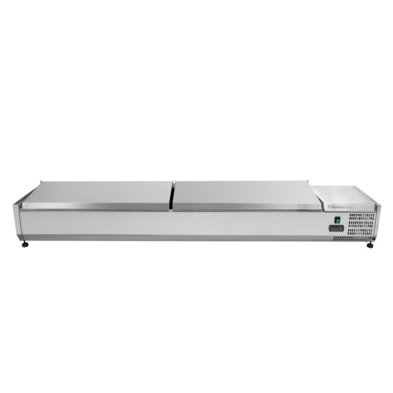 Saladette Refrigerada para Colocar Tapa Inox - 9 x GN 1/3 - Dynasteel