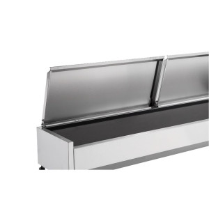 Saladette Refrigerada para Colocar Tapa Inox - 9 x GN 1/3 - Dynasteel