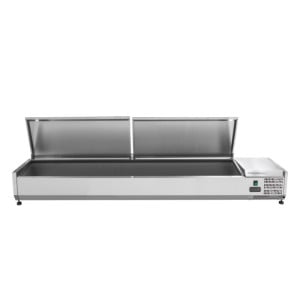 Saladette Refrigerada para Colocar Tapa Inox - 9 x GN 1/3 - Dynasteel