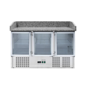 Mueble para Pizza Refrigerado Compacto - 3 Puertas de Vidrio - Dynasteel