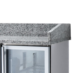 Mueble para Pizza Refrigerado Compacto - 3 Puertas de Vidrio - Dynasteel