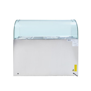 Vitrina refrigerada para ensaladas 4 GN 1/1 - 3 puertas Dynasteel: Almacenamiento óptimo para profesionales.