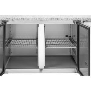 Pizza Cabinet 600x400 2 Doors and 7 Drawers Dynasteel - Pizza Preparation