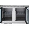 Mueble de pizza refrigerado compacto 600x400 - 3 puertas de vidrio Dynasteel