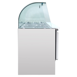 Vitrina refrigerada para ensaladas 4 GN 1/1 - 3 puertas Dynasteel: Almacenamiento óptimo para profesionales.