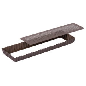 Molde para Tarta Acanalado Perforado Antiadherente - 350x110mm