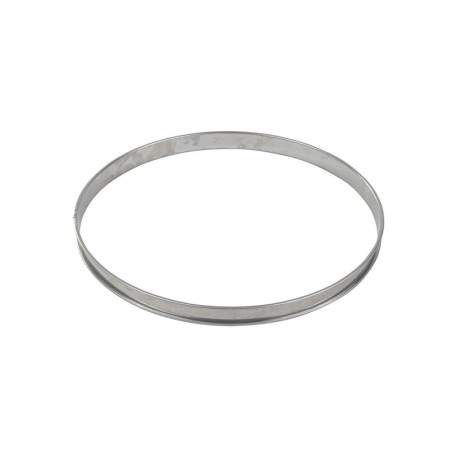 Cercle à Tarte Inox Bord Roulé ⌀ 260mm Gobel