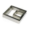 Moule Carré Inox 120x120 mm - Gobel. Cuisine professionnelle.