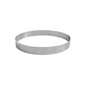 Perforated Stainless Steel Tart Ring - Ø 100mm H 35mm Gobel